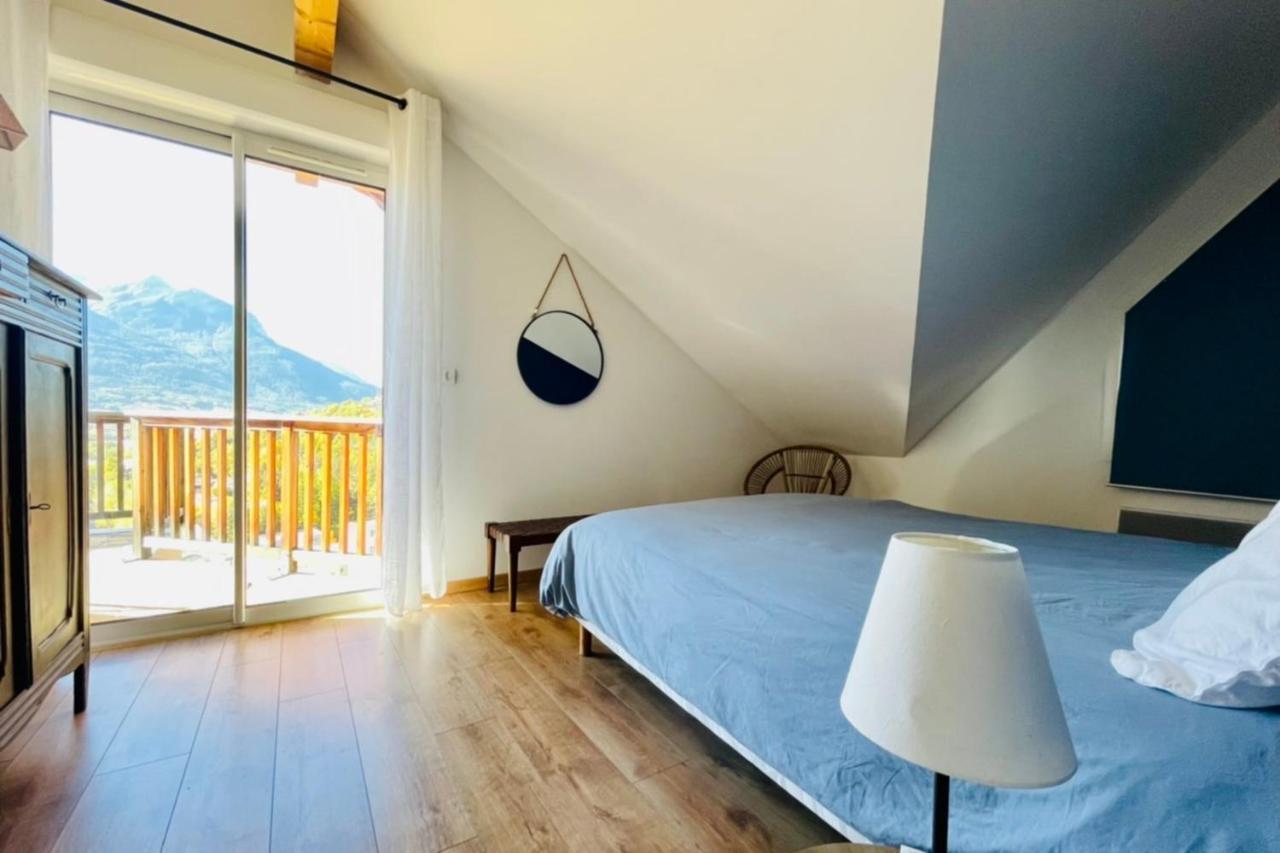 Large Chalet With Terrace And View In Briancon Apartman Kültér fotó